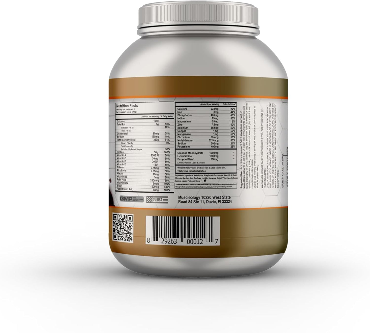 Chocolate Whey Protein Powder Weight Gainer for Muscle Building - 6 lbs for Men & Women by MUSCLEOLOGY