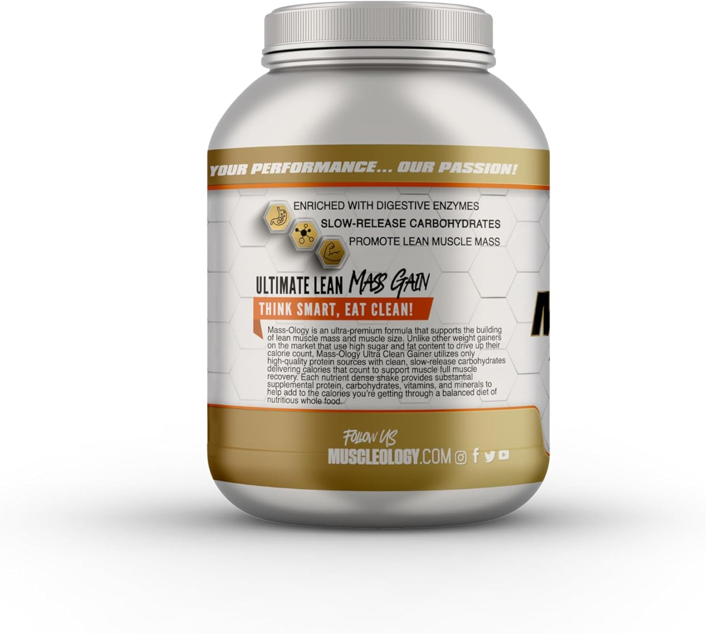 Chocolate Whey Protein Powder Weight Gainer for Muscle Building - 6 lbs for Men & Women by MUSCLEOLOGY