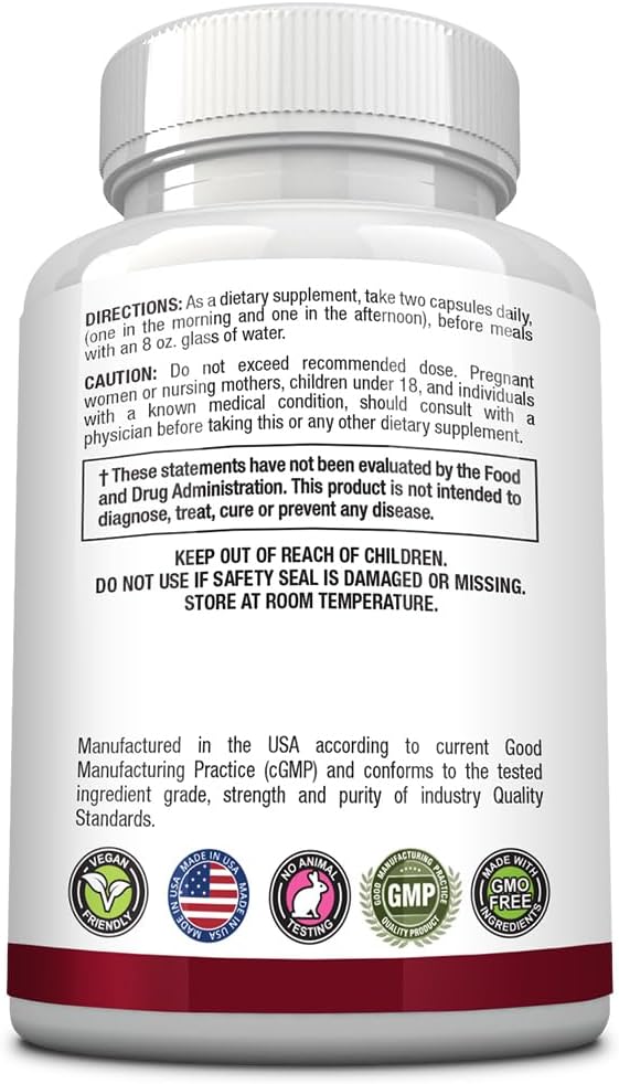 Cholestrin Lipid Level Support Supplement with Antioxidants and BioPerine - 60 Capsules - Made in USA