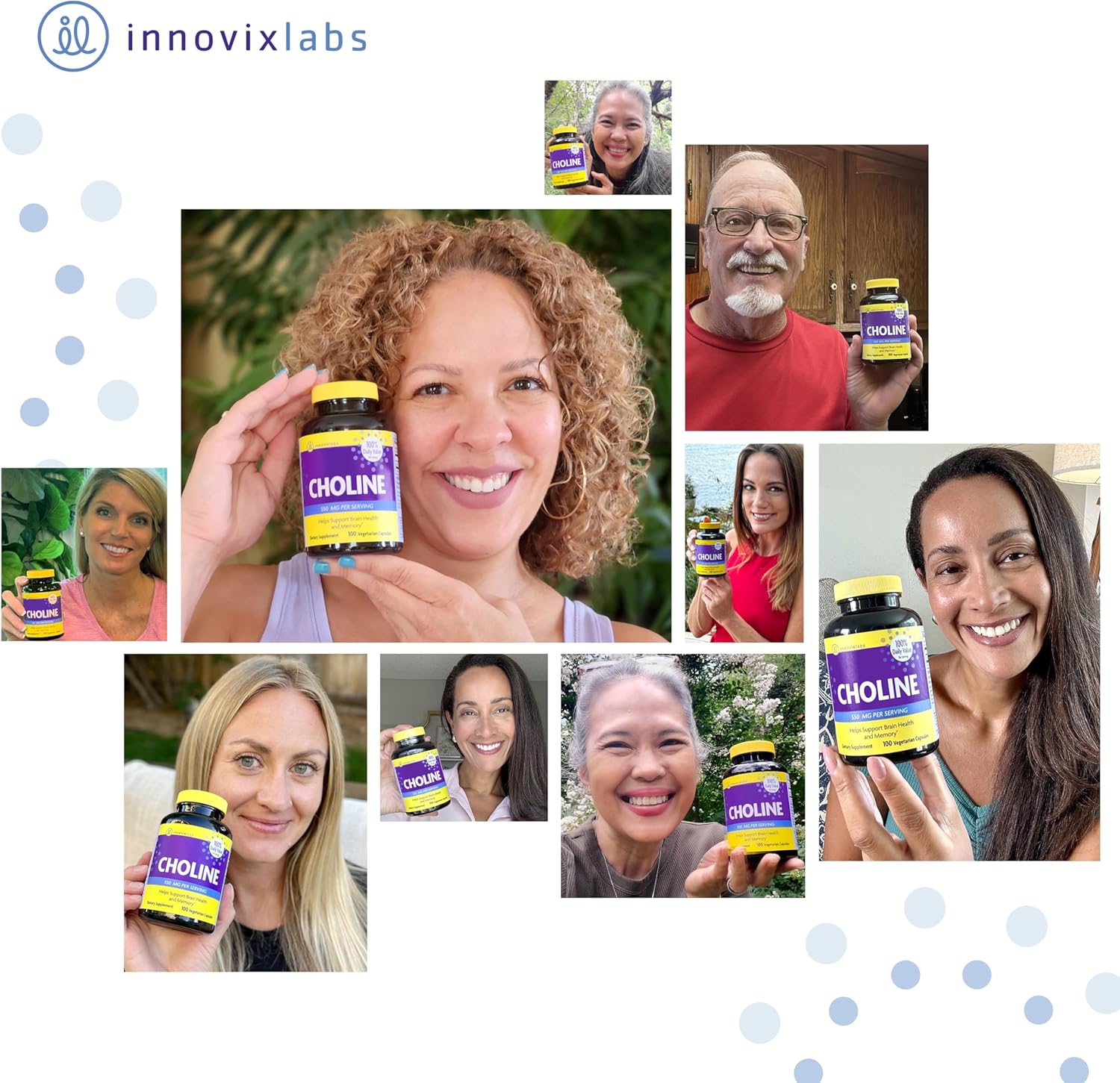 Choline Bitartrate & Triple Omega-3 Bundle - Memory, Mood, Brain Health - 100 Capsules & 200 Softgels. Boost Cognitive Function.