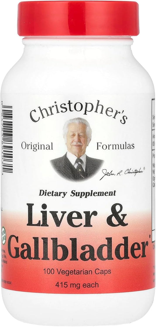 Christopher's Liver and Gall Bladder Formula - 440 mg - 100 Vegetarian Capsules by Dr. Christopher