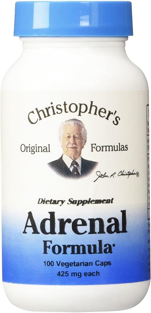 Christopher's Original Formulas Adrenal Formula - Stress Support Supplement for Adrenal Health - Natural Cortisol Manager to Balance Hormones