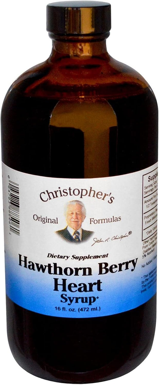 Christopher's Original Formulas Nourishing Hawthorn Berry Heart Syrup - 16 Ounce Bottle