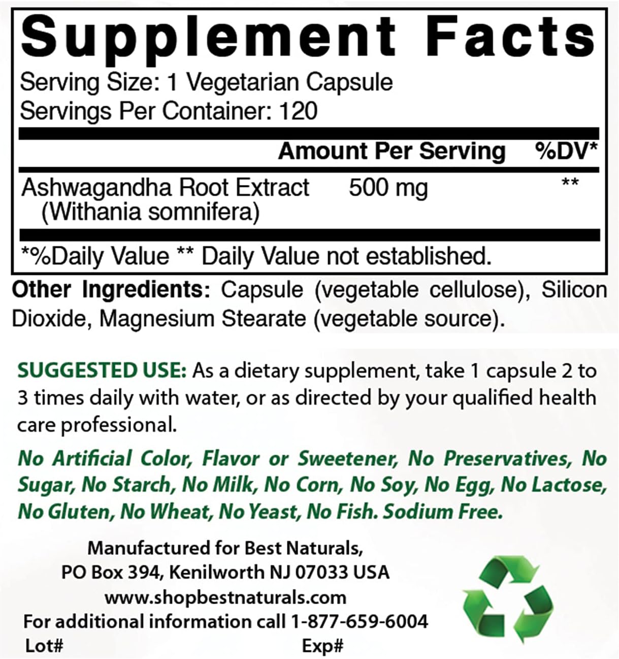 Chromium Picolinate 200 mcg & Ashwagandha Extract 500 Mg - Top Natural Supplements for Wellness