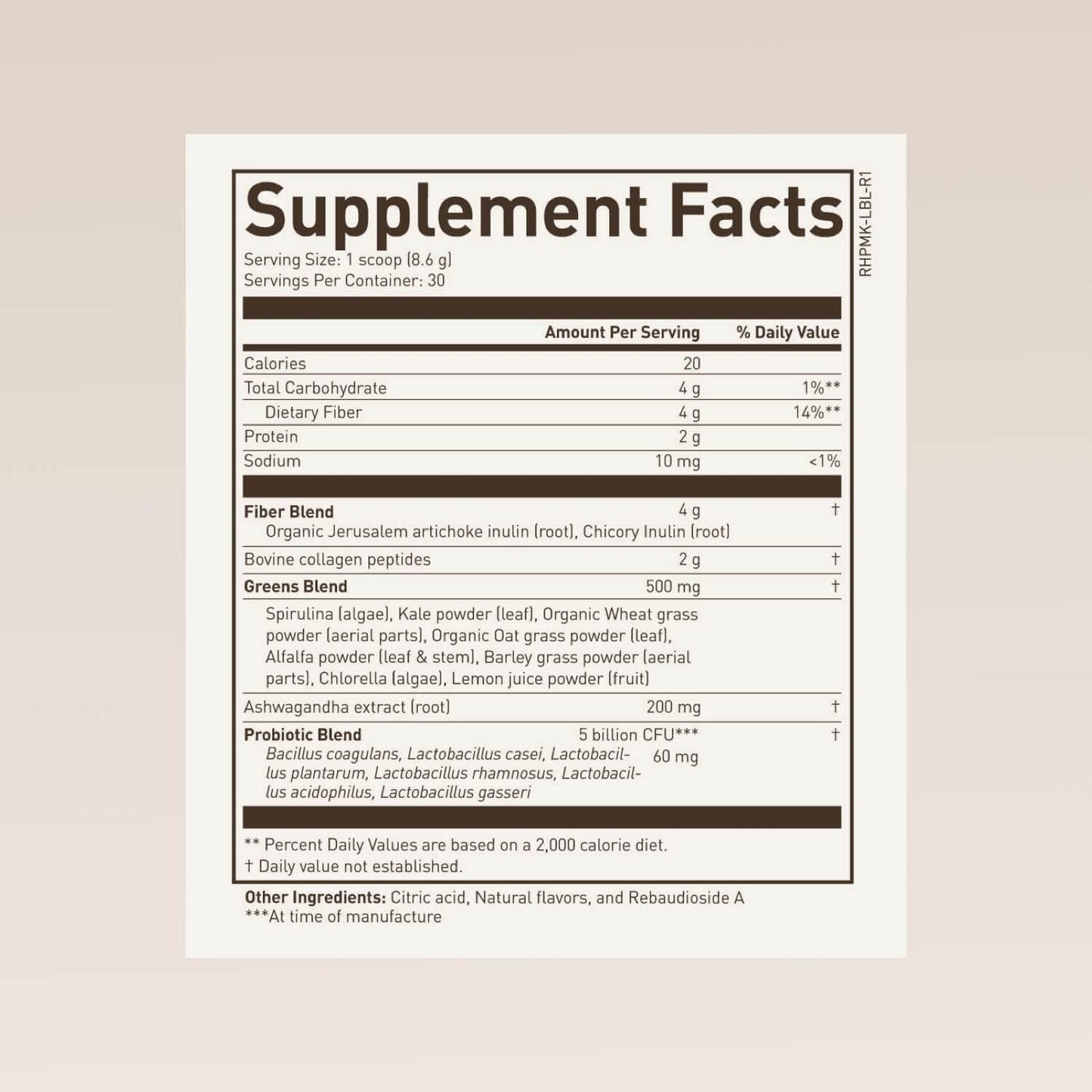 Chuck Norris Morning Kick Greens Superfood Powder with Ashwaganda, Collagen, Probiotics - Supports Energy - 30 Servings - Strawberry Lemonade
