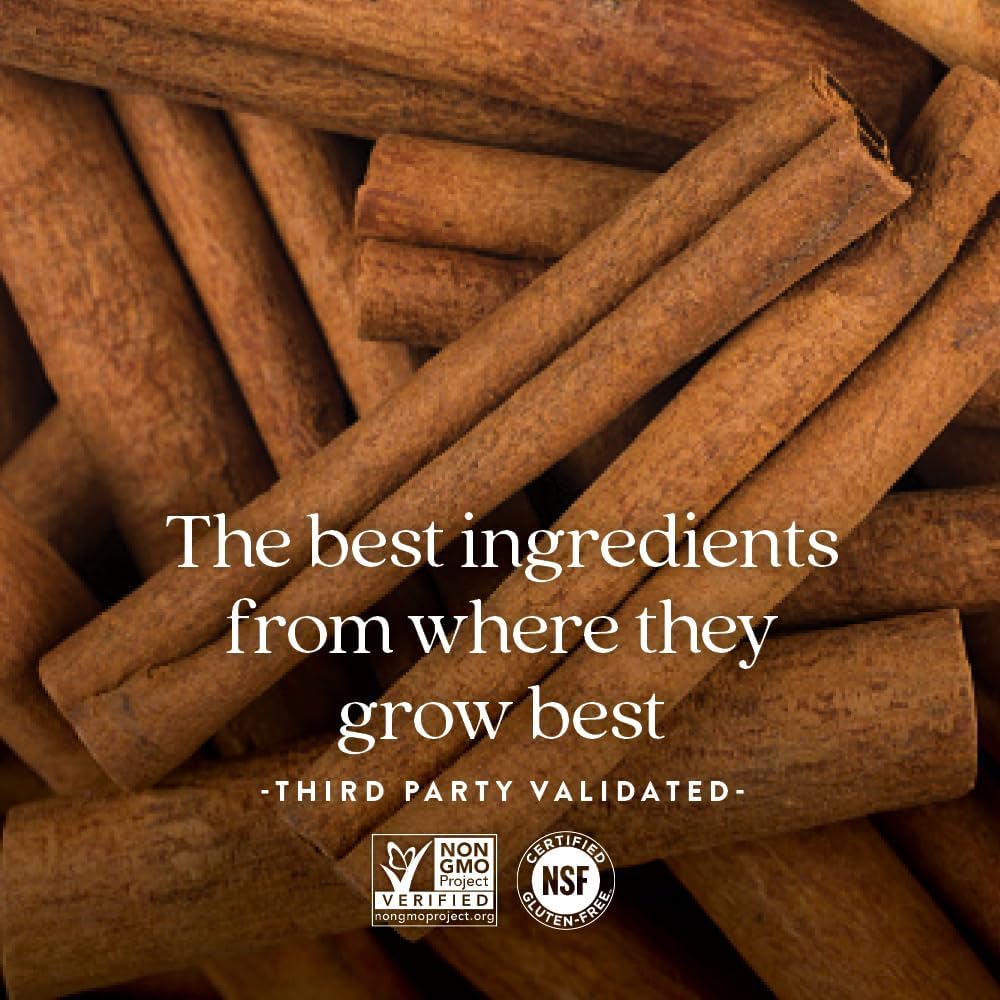 Cinnamon Force Antioxidant Supplement with Non-GMO Ingredients - 30 ct Vegetarian Capsules by New Chapter