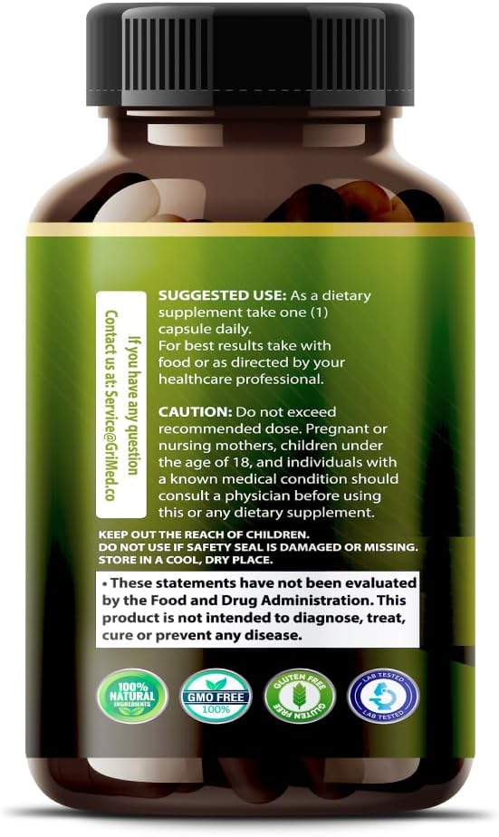 Citrus Bergamot 50:1 Extract Capsules with Red Yeast Rice, Garlic, and Artichoke - Supports Healthy Cholesterol and Heart Health - 150 Count - Made in USA