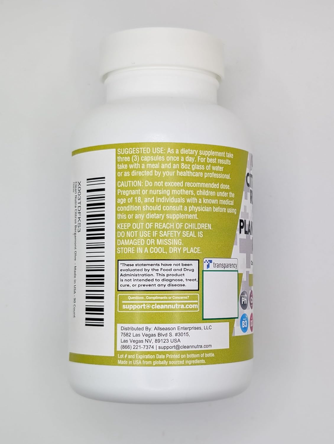 Citrus Bergamot Red Yeast Rice Capsules with Plant Sterols and Essential Nutrients for Heart Health