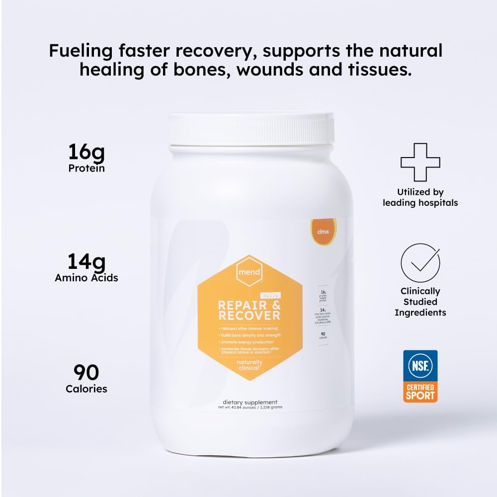 Citrus Protein Powder for Bone and Tissue Healing - MEND Repair & Recover Formula