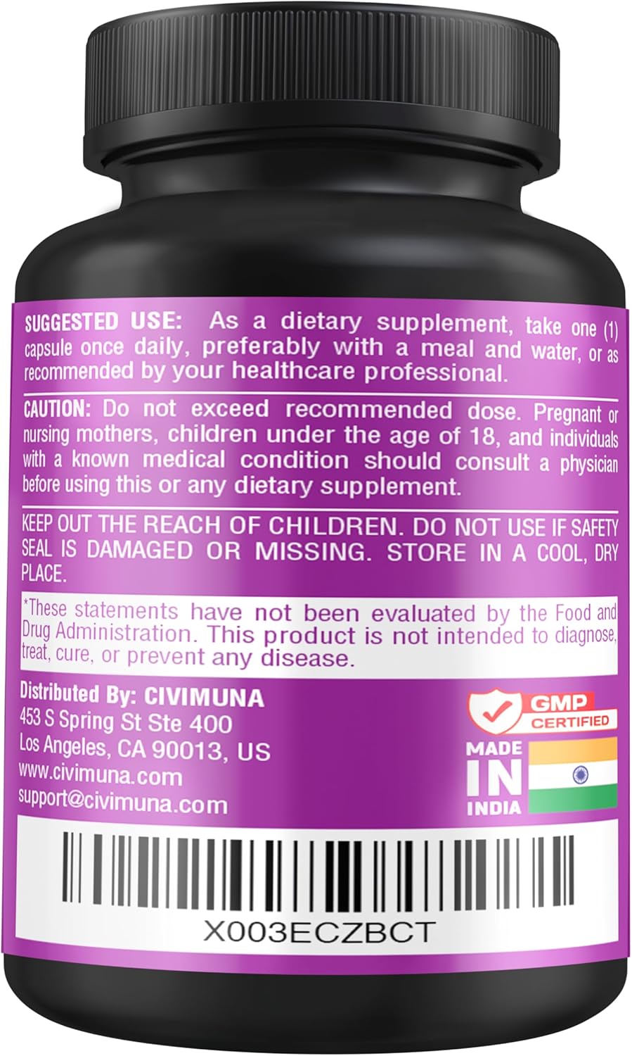 CIVIMUNA Noni Capsules with Boswellia, White Willow Bark, Turmeric, Ginger Root - 90 Capsules for 3 Months
