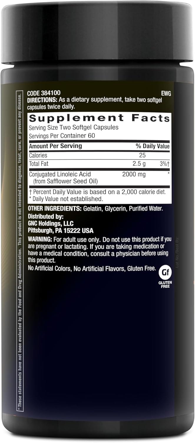 CLA Softgels | Boosts Energy, Metabolizes Fat, Enhances Body Composition | 120 Count