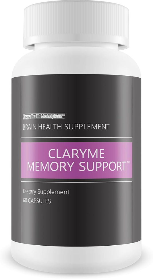 Claryme Memory Support: Top Memory Supplement for Brain Health for Women & Men - Memory Pills for Seniors - Memory Supplements for Enhanced Memory Performance