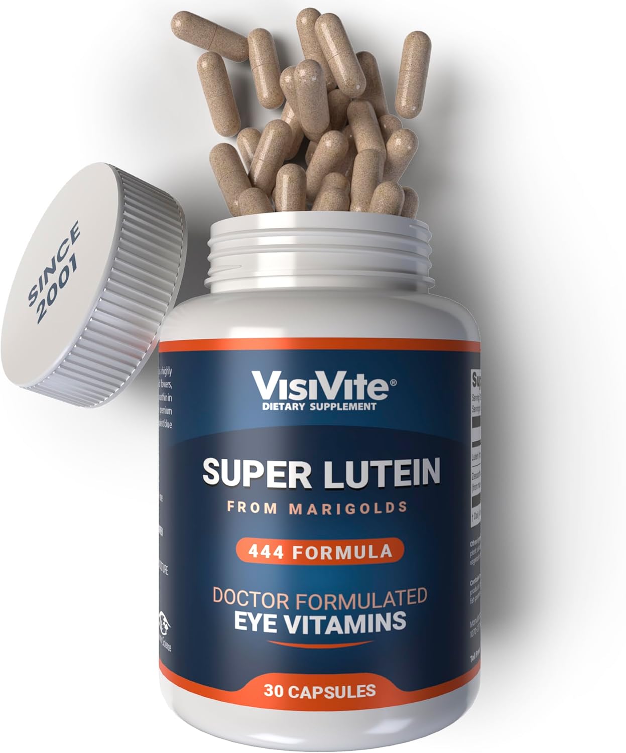 Clear Eye Vision Vitamins - VisiVite Super Lutein 444 Eye Formula - Lutein & Zeaxanthin Eye Supplements for Adults - Max Vision Support