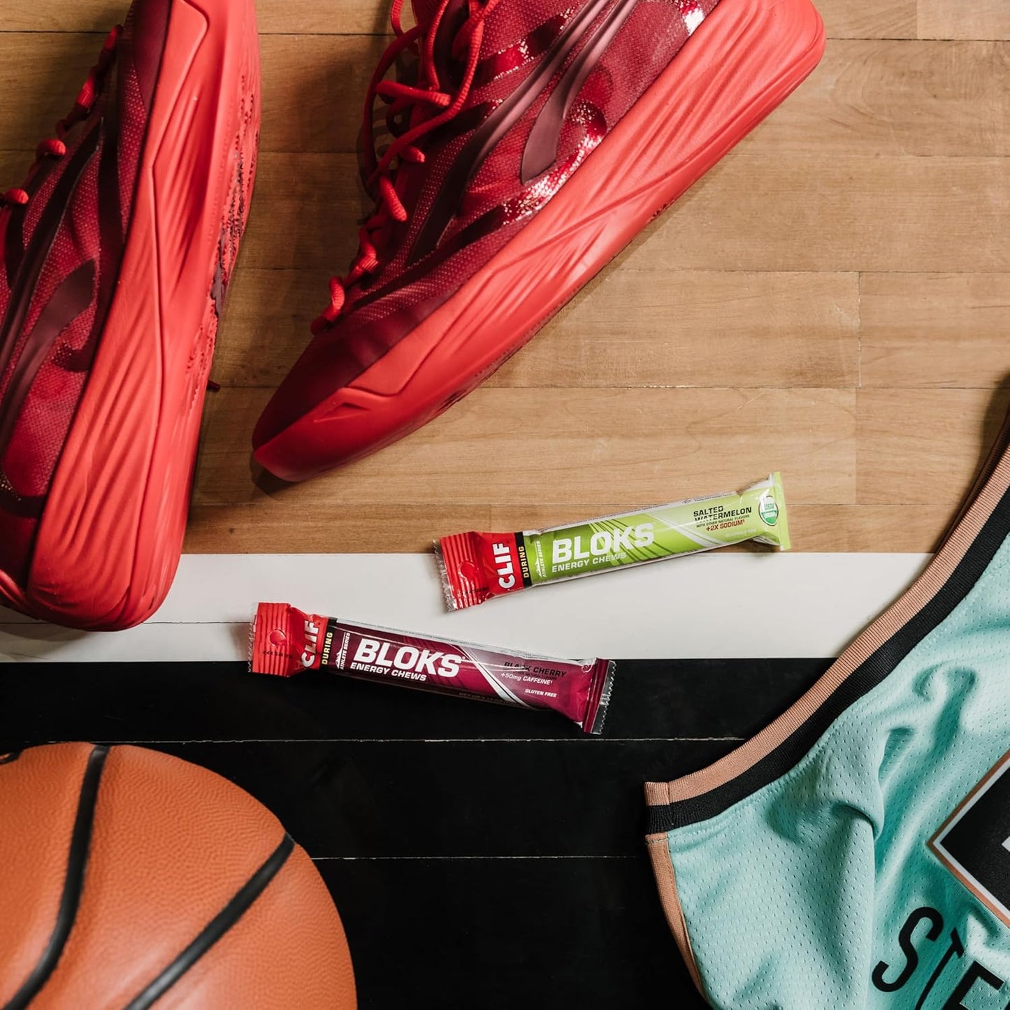 CLIF BLOKS - Margarita Flavor Energy Chews with 3X Sodium - Non-GMO Plant Based Fuel for Cycling and Running - Fast Carbs and Electrolytes - 2.12 oz (18 Count)