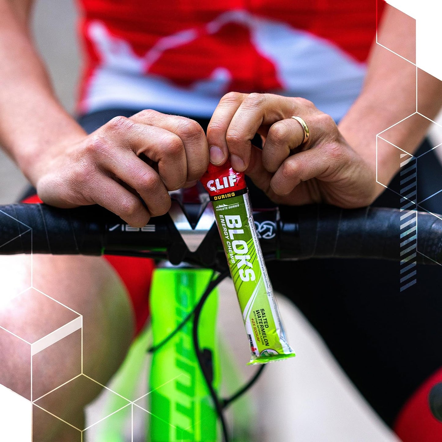 CLIF BLOKS - Margarita Flavor Energy Chews with 3X Sodium - Non-GMO Plant Based Fuel for Cycling and Running - Fast Carbs and Electrolytes - 2.12 oz (18 Count)