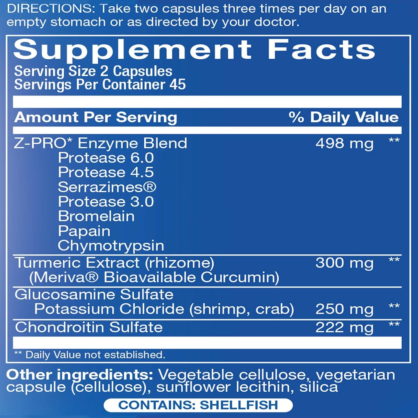 Clinically Formulated Nutra Disc & Joint Support Supplement with Meriva Curcumin for Adults - 45 Servings