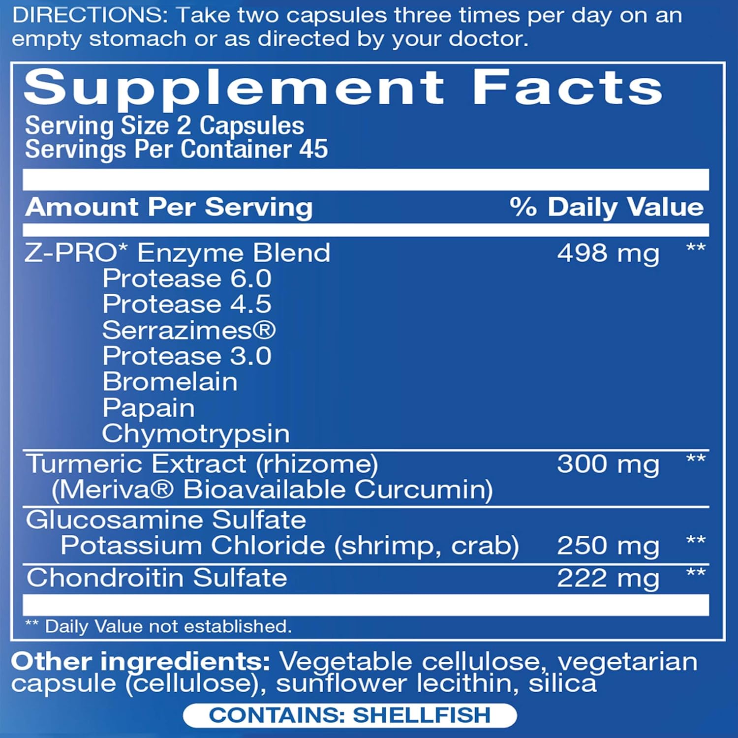 Clinically Formulated Nutra Disc & Joint Support Supplement with Meriva Curcumin for Adults - 45 Servings