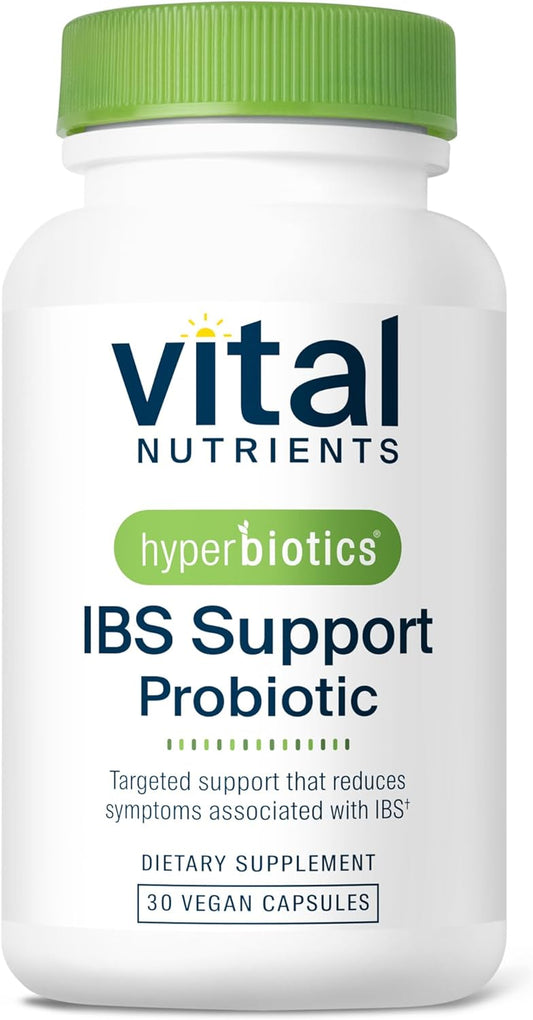 Clinically Studied Vegan Probiotic for IBS Relief - Reduce Symptoms of Bloating, Gas, Diarrhea, & Abdominal Discomfort - 30 Capsules