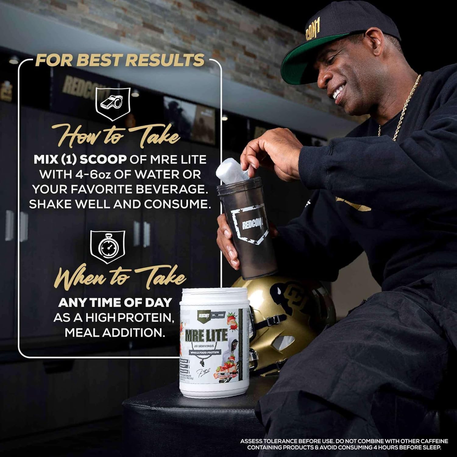 Coach Prime MRE Lite Protein Powder - Low Carb Whole Food Animal Protein with 24g Protein - Prime Time Strawberry Cheesecake (20 Servings)