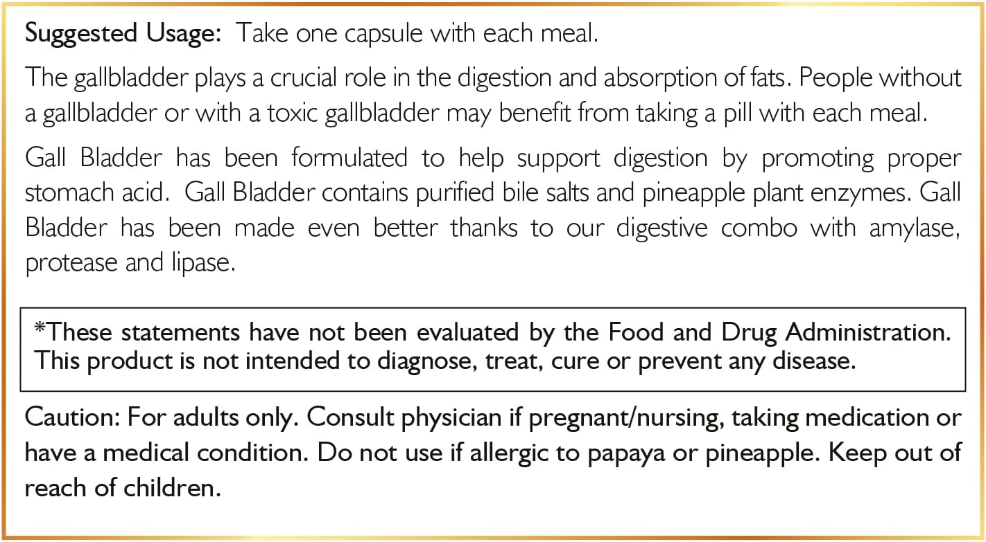 Cocó March Gall Bladder Formula - Supports Digestion Post-Surgery - Gluten, Soy, Dairy Free - Keto, Paleo Friendly - 90 Capsules