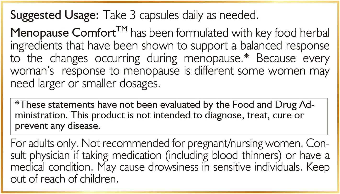 Cocó March N.M.D Menopause Comfort Herbal Blend for Fast Relief - Dairy Free, Gluten Free, Vegan, GMO Free - 90 Veggie Caps