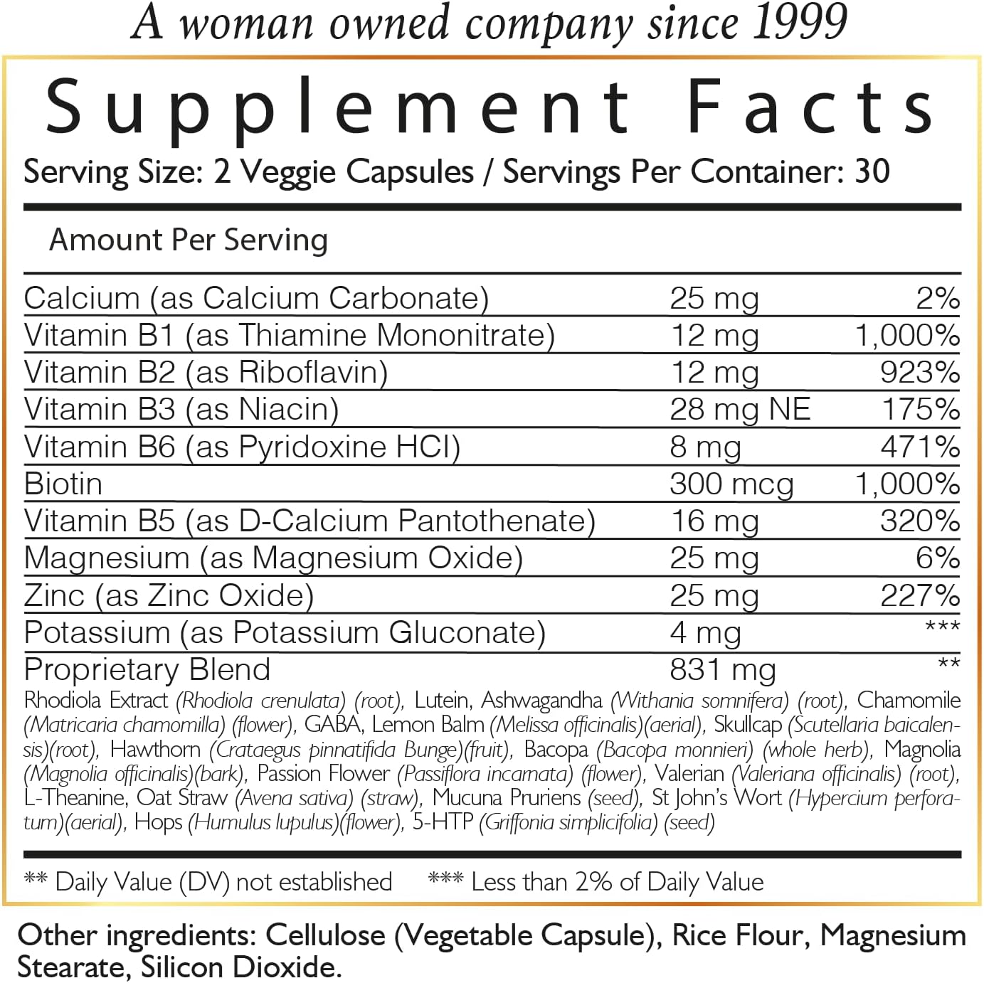 Cocó March N.M.D Stress Relief Capsules - Plant-Based & Vitamin-Rich Formula - Soy, Gluten, Dairy, and Keto Friendly - 60 Count