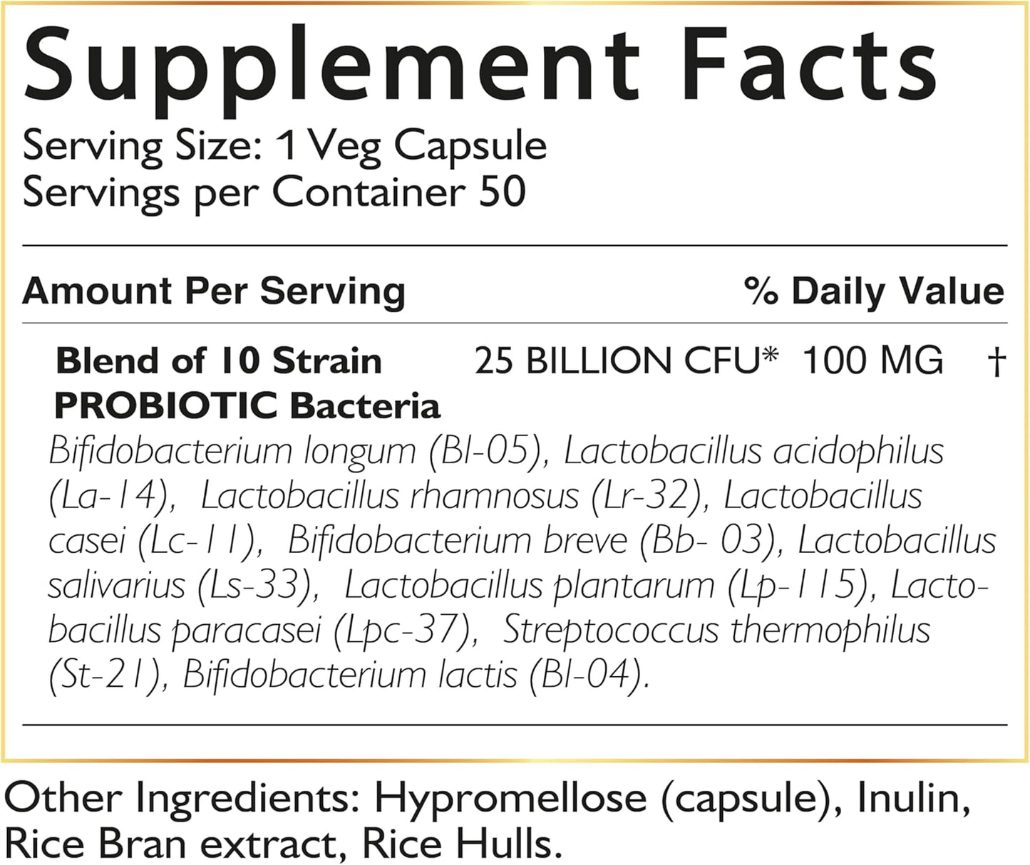 Cocó March Probiotic 25 Billion - High Potency Formula with 10 Strains for Adults & Children - Gluten, Dairy, Soy Free - 30 Capsules