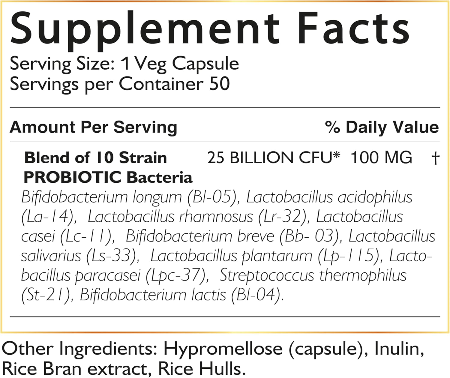 Cocó March Probiotic 25 Billion - High Potency Formula with 10 Strains for Adults & Children - Gluten, Dairy, Soy Free - 30 Capsules