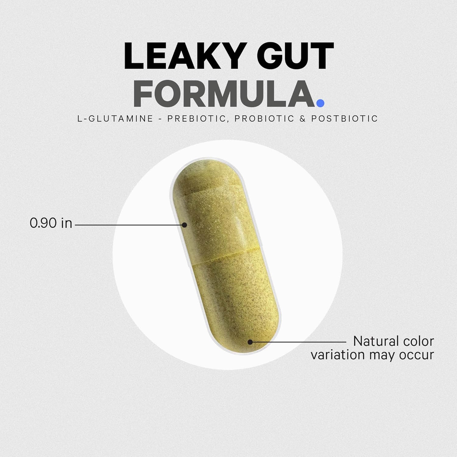 Codeage Leaky Gut Support Supplement with L-Glutamine, Probiotics, and Herbal Extracts - 60 Capsules
