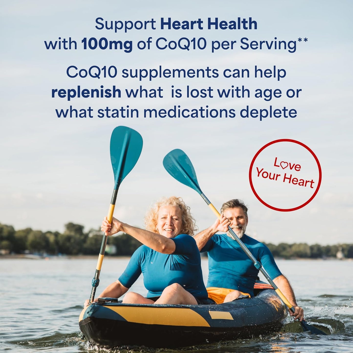 Coenzyme CoQ10 100mg Supplement for Heart Health & Aging Support - 240 Softgels