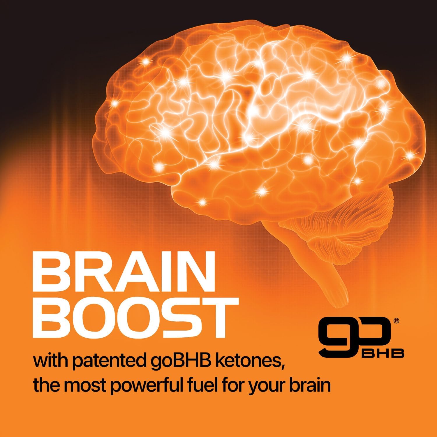 Cognitive Support Supplement with Bacopa Monnieri & goBHB - Real Ketones Brain Booster for Focus - Clinically Validated Nootropics - 3rd Party Tested (30 Servings)