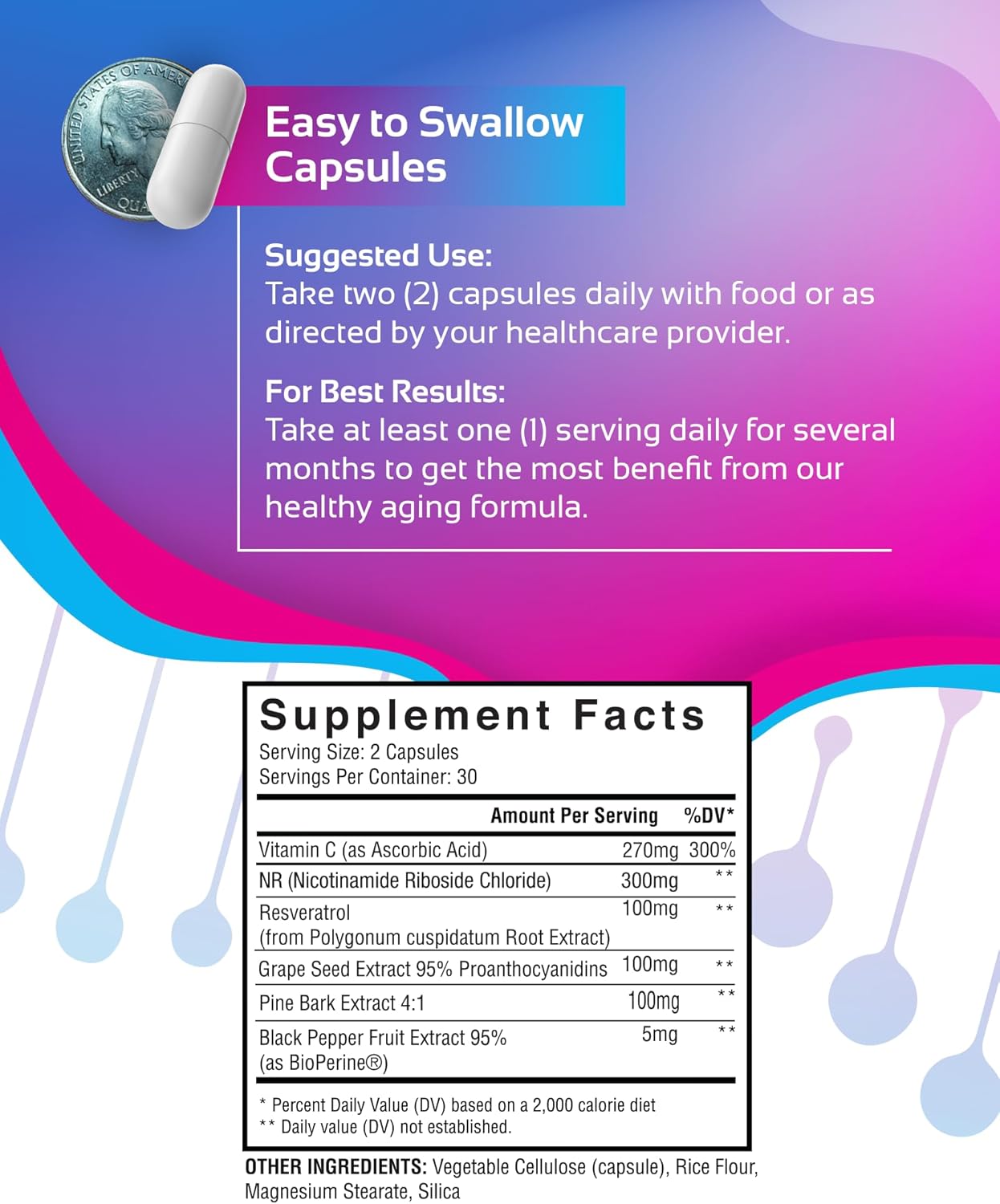 CogniTune NR + Resveratrol Supplement - Boost NAD Levels, Enhance Cellular Health & Longevity - Anti Aging Formula with Nicotinamide Riboside, Trans Resveratrol, Vitamin C & Antioxidants