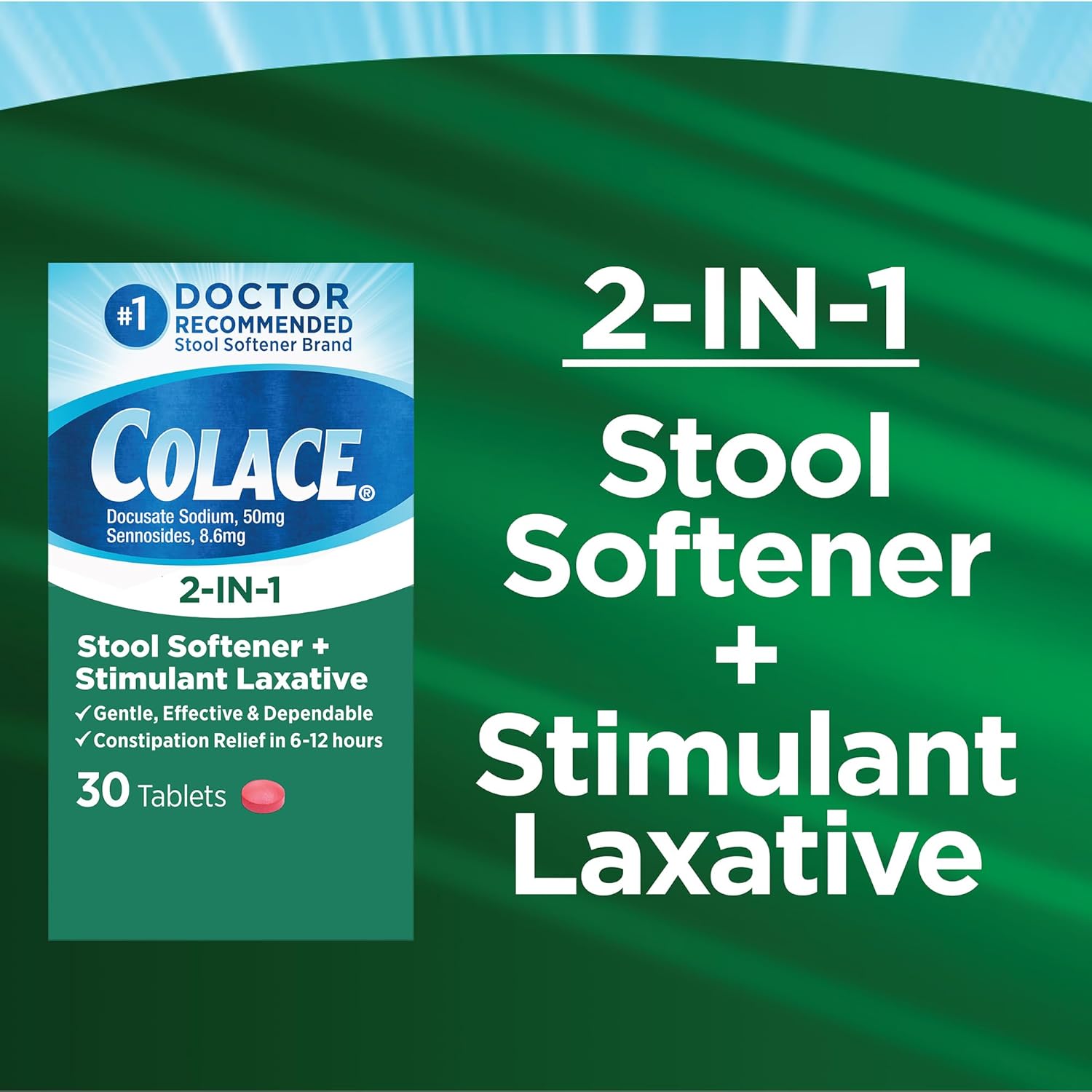 Colace Stool Softener with Vitafusion Fiber Gummies, 30 Ct & 90 Ct, Sugar-Free Fruit Flavored