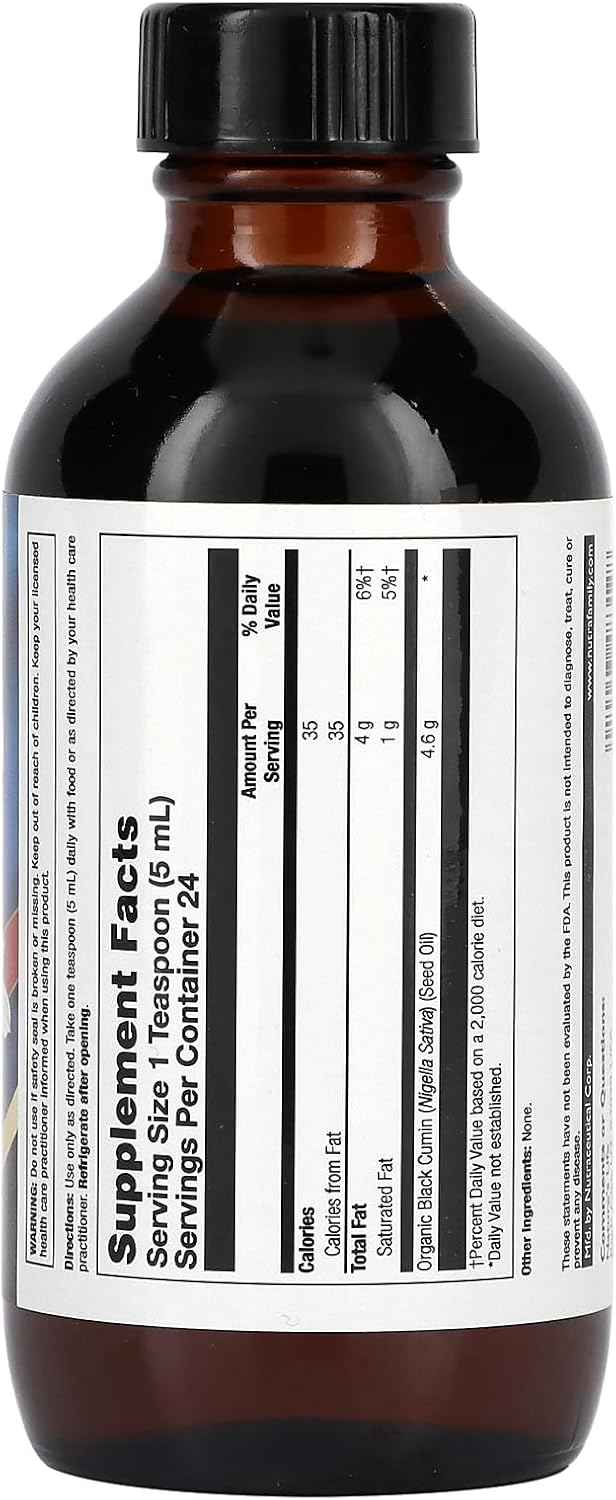 Cold-Pressed Black Seed Oil for Joint, Digestive, and Immune Support - Lab Verified - 4 Fl. Oz.