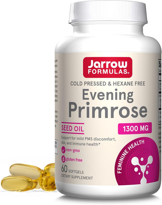 Cold Pressed Evening Primrose Softgels for Skin and Immune Health - 60 Day Supply