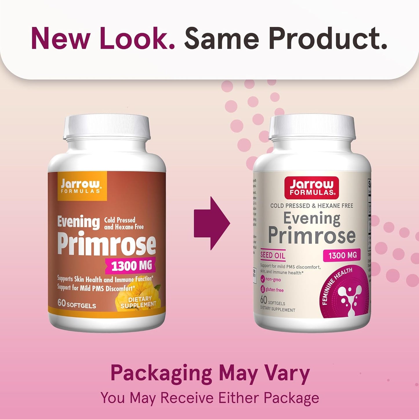 Cold Pressed Evening Primrose Softgels for Skin and Immune Health - 60 Day Supply