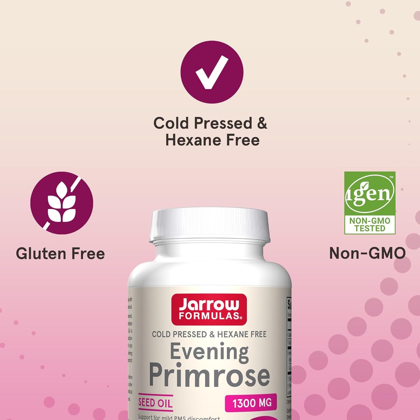 Cold Pressed Evening Primrose Softgels for Skin and Immune Health - 60 Day Supply