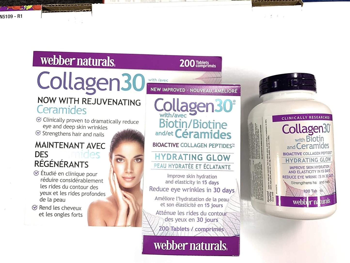 Collagen 30 with Biotin and Ceramides, 200 Tablets by Webber Naturals
