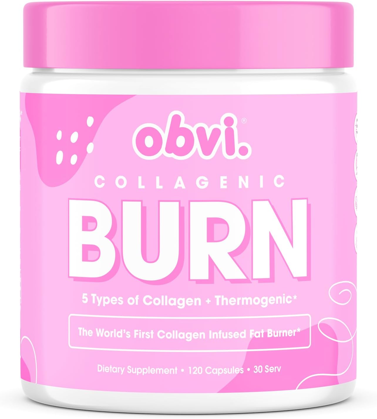 Collagen-Infused Thermogenic Supplement for Metabolism, Energy, and Focus - 120 Capsules