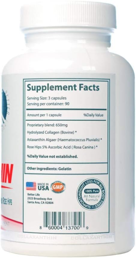 Collaxanthin Collagen Capsules with Antioxidants - GMP Certified