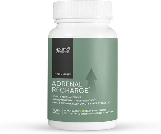 CoLymph® Adrenal Recharge: Vegan Adaptogen Stress Support for Daily Energy & Healthy Cortisol