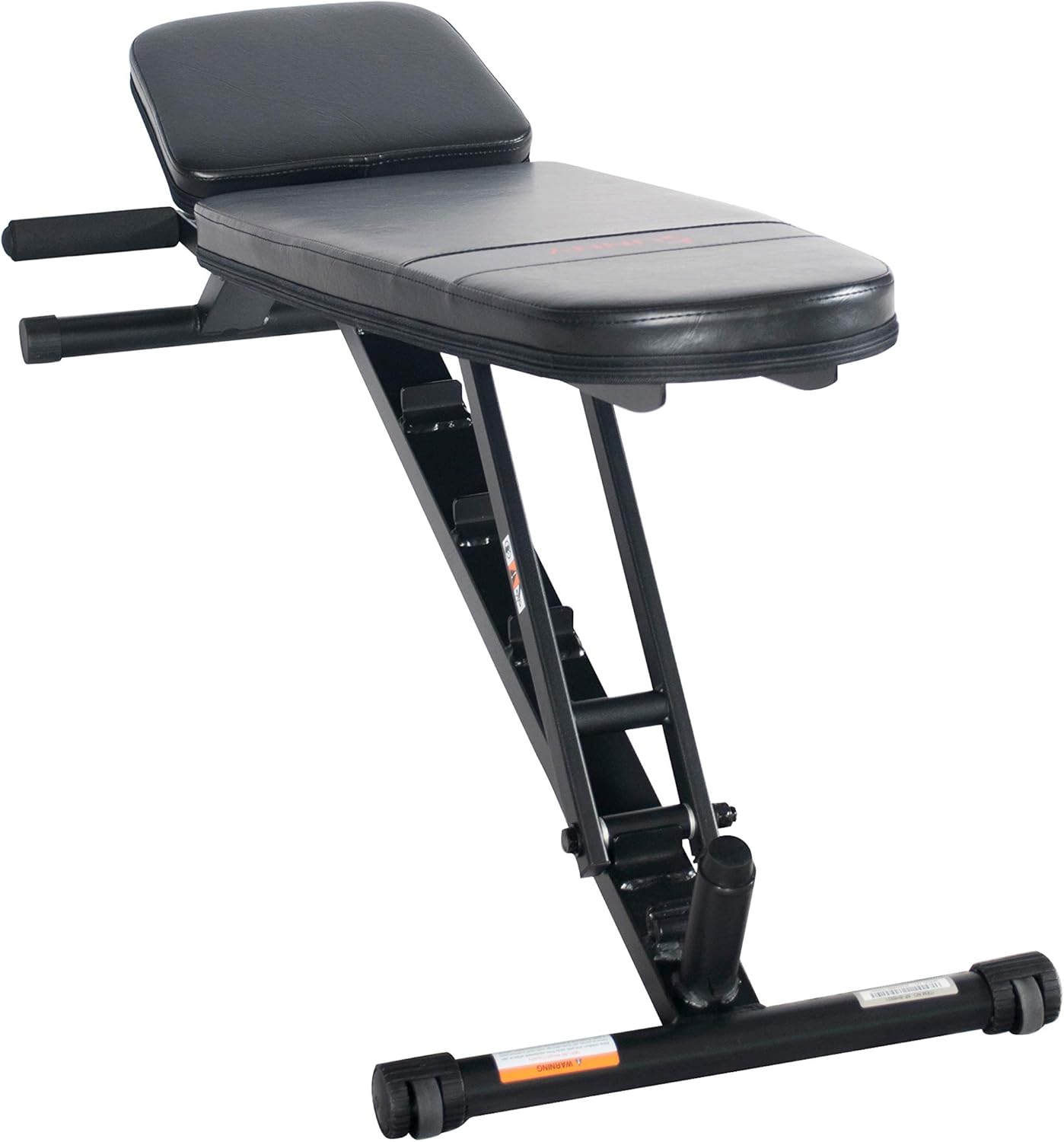 Compact Premium Incline Bench Press Bar Rack Set with Leg Extension Developer & Preacher Curl for Strength Training Home Gym - Sunny Health & Fitness