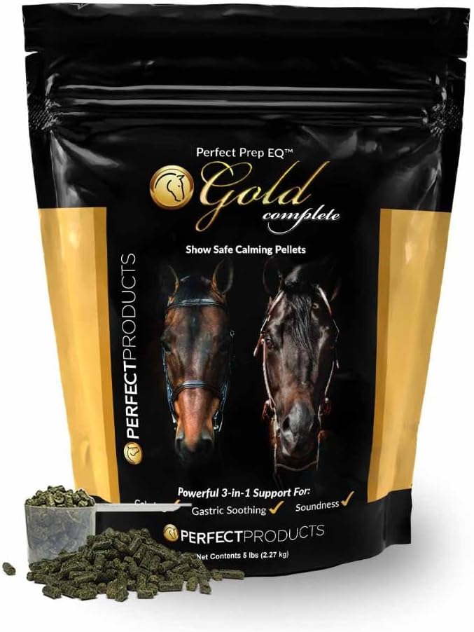 Complete Calming Pellets for Horses - Perfect Prep EQ™ Gold (5LB)