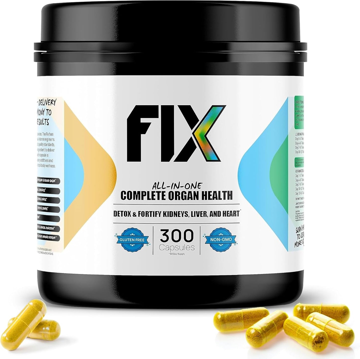 Complete Health Supplement for Liver, Heart, and Kidney Support - Vegan Formula for Holistic Well-Being - Non-GMO - 30 Servings