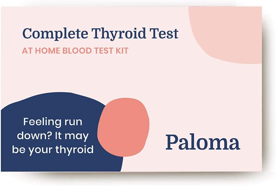 Comprehensive Paloma At-Home Thyroid Test Kit | Includes TSH, Free T3, Free T4, TPO Antibodies | Easy Finger Prick | Fast Results | Expert-Approved for Hypothyroidism