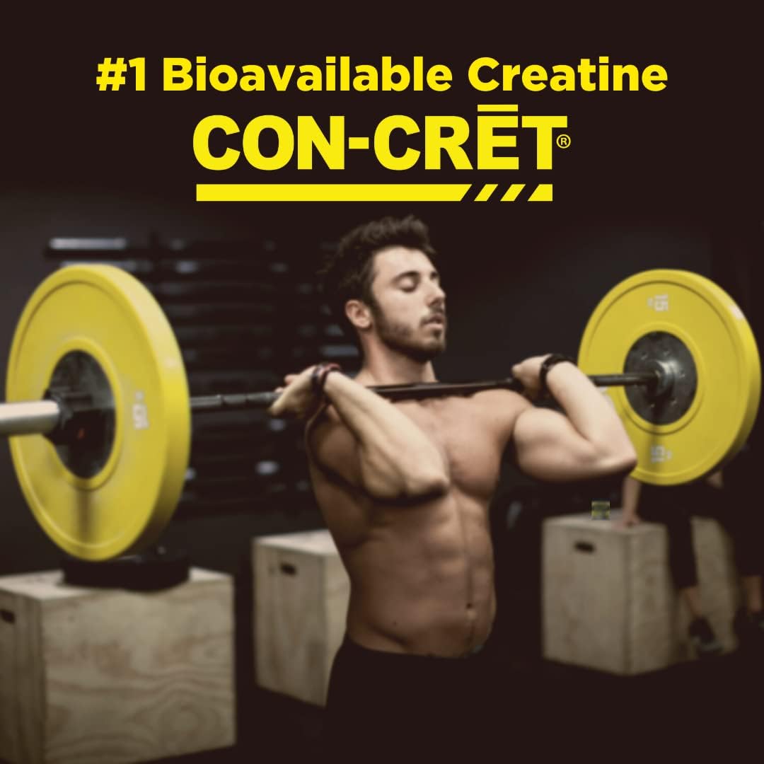 CON-CRET®+ Test Capsules - Patented Creatine HCl with Testofen® for Testosterone Boost, 60 Count