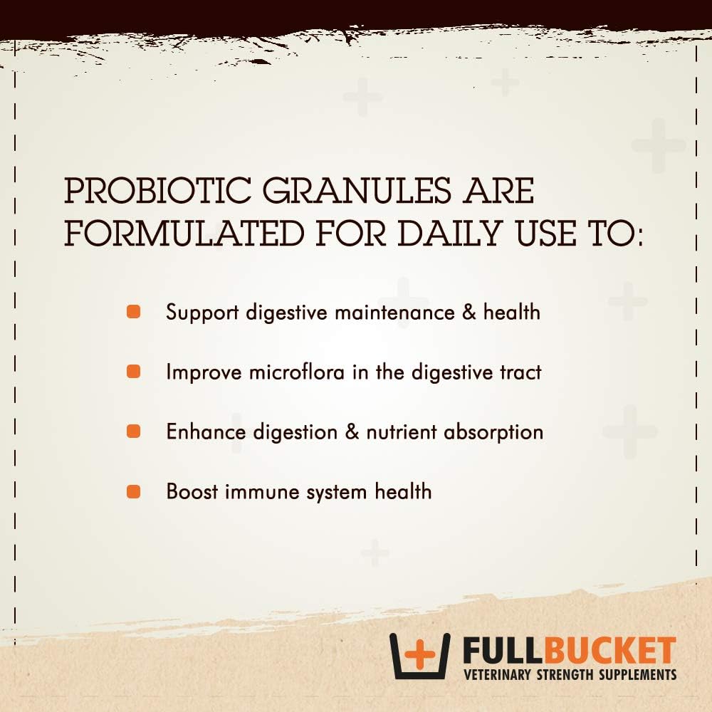 Concentrated Equine Probiotic Granules with Saccharomyces boulardii - 30 Servings, 25 Billion CFUs