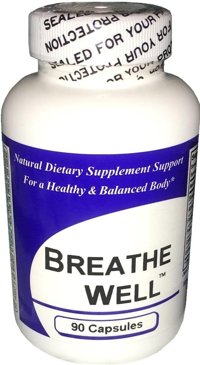 Concentrated Herbal Blend Dietary Supplement for Breathing Well - 100 Capsules by Get Well Natural, LLC