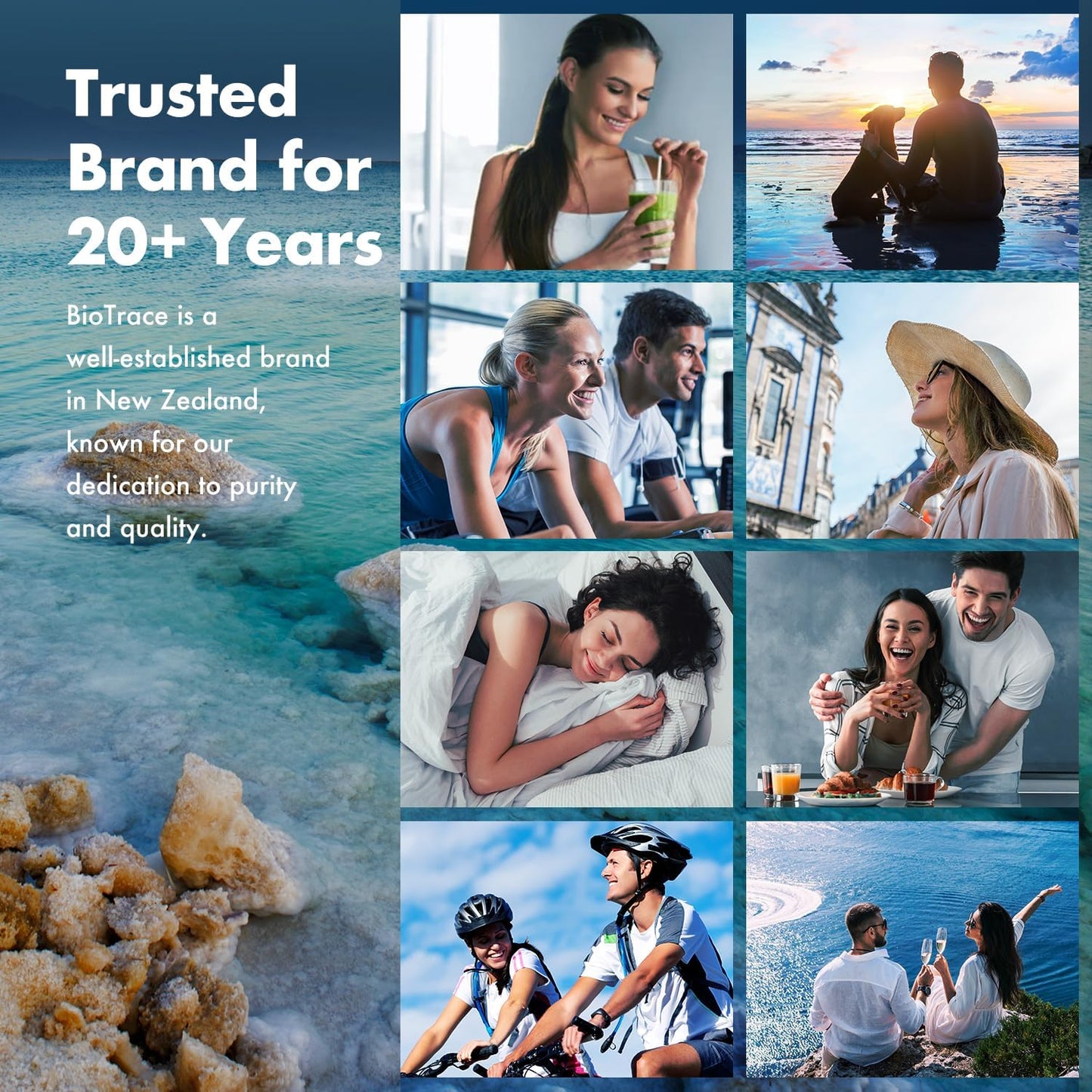 Concentrated Ionic Liquid Magnesium Drops with 72+ Trace Minerals from Dead Sea - Energy, Electrolytes, Hydration - Low Sodium - 96 Day Supply - 8 fl oz