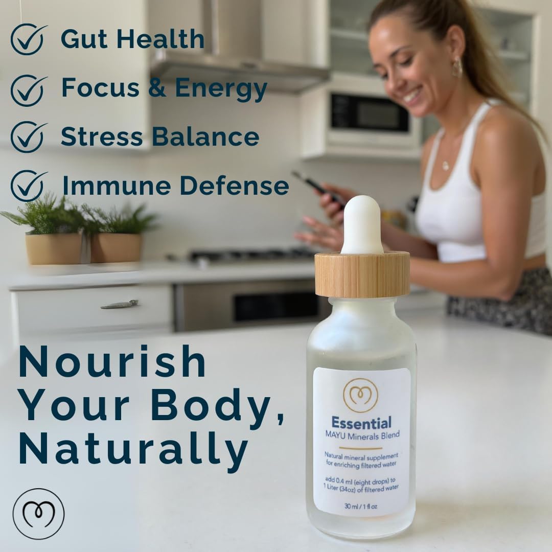Concentrated Ionic Trace Mineral Drops with Magnesium, Sodium, and Essential Electrolytes for Immune Support and Alkaline Water (1 oz)
